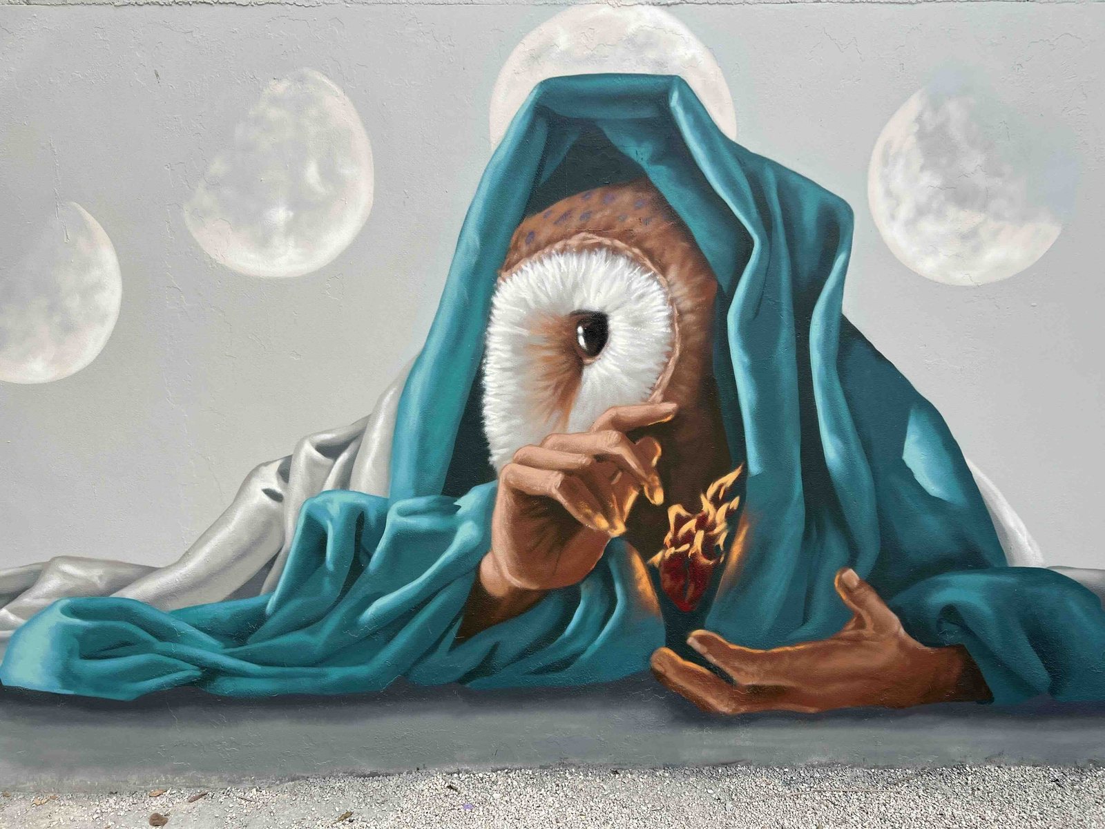 Nahuala — mural by Secreto Rebollo in Tulum