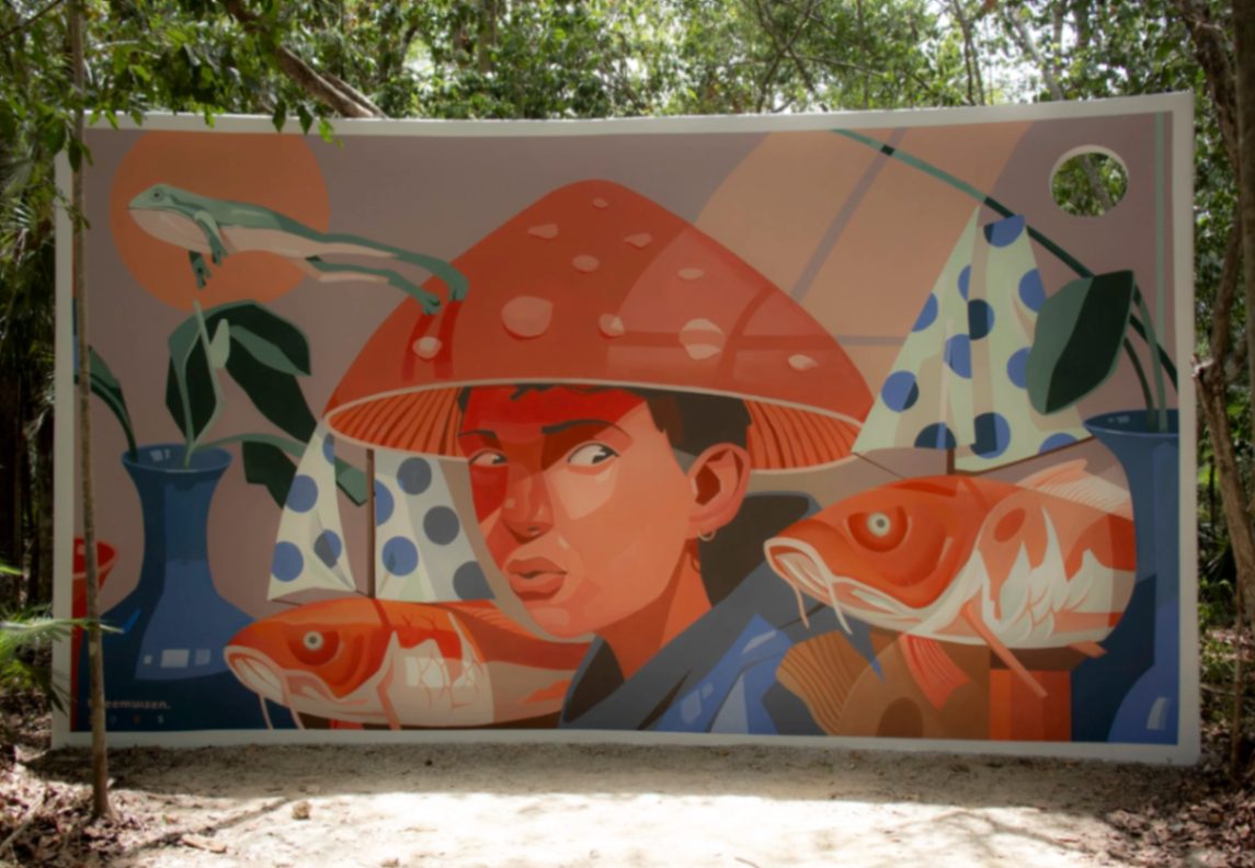 Niño Hongo — mural by Tweemuizen in <a href=
