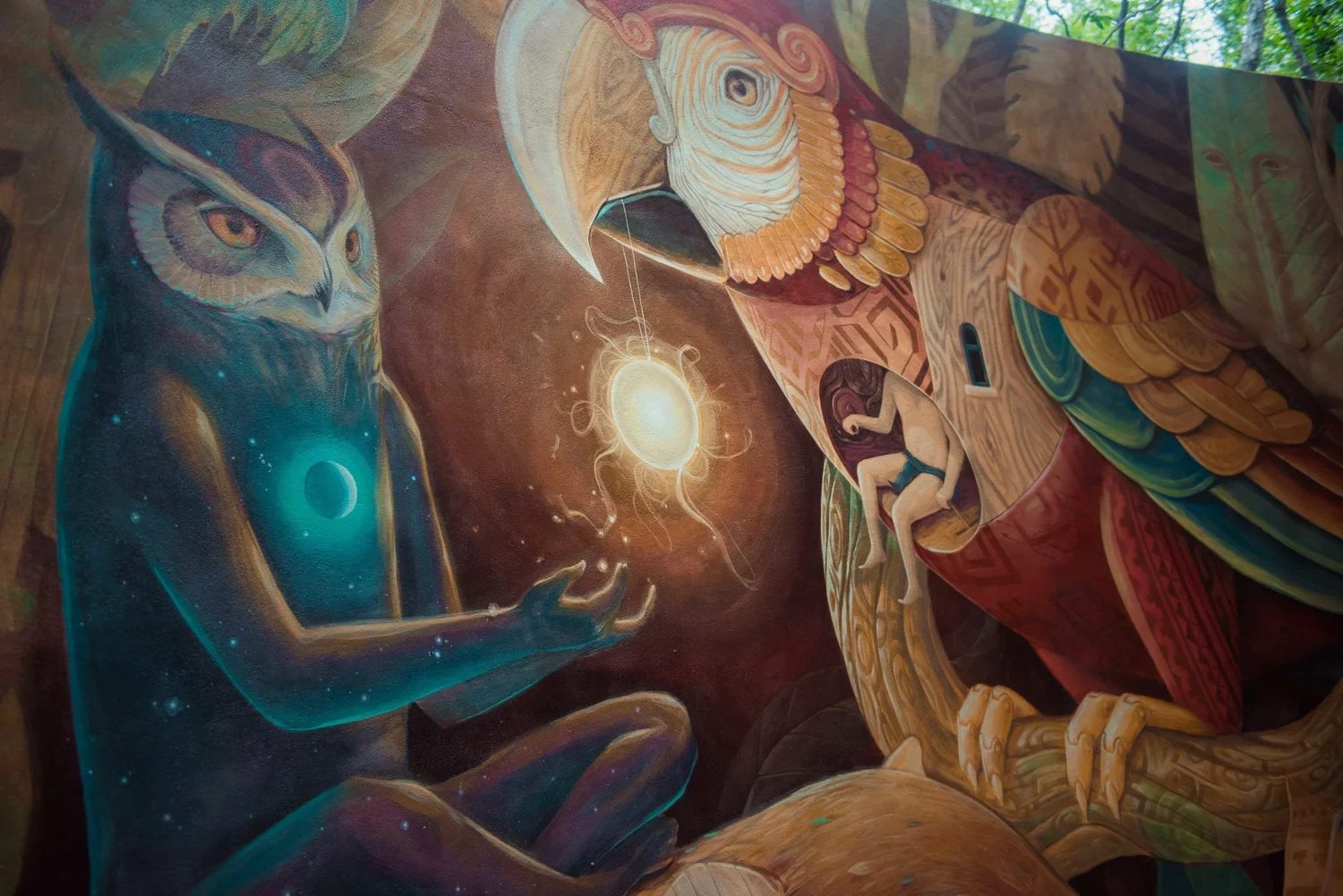 Ofrenda de luz infinita — mural by Alegría del Prado in <a href=