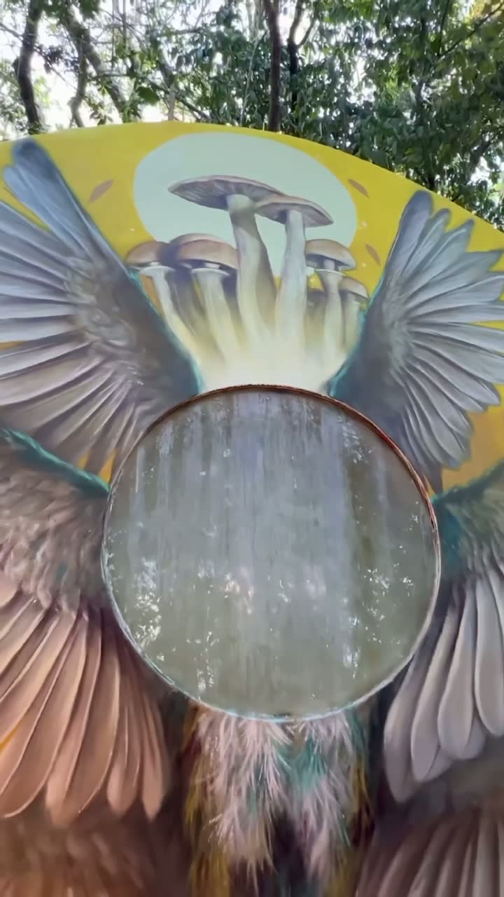 Amuleto Holístico — mural by Bache in Holistika, Tulum